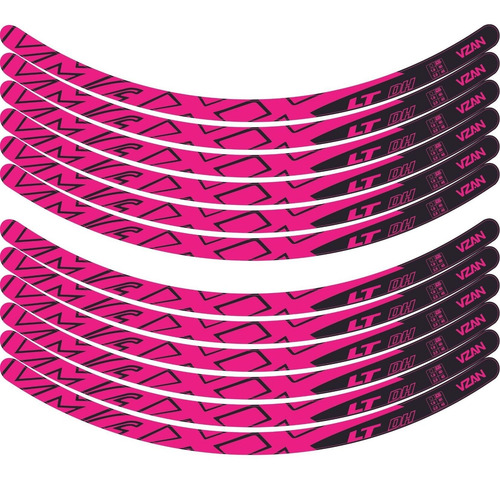 12 Adesivo Vmaxx Aro 26 Freio V Brake P/ 2 Rodas Rosa