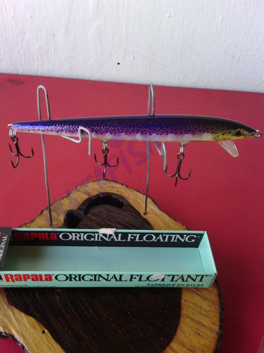 Señuelo Rapala Purple F-13 Pesca  Pavon  Tripocheta Matafish