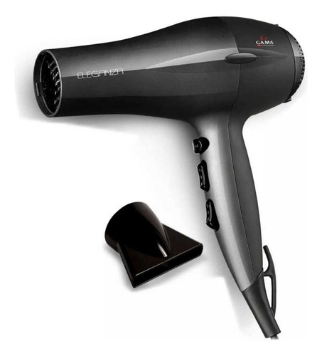 Secador De Pelo Ga.ma Italy Eleganza 2200 Negro 220v