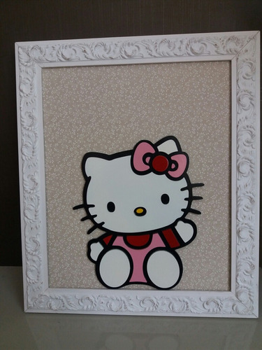 Quadro Decorativo Hello Kitty