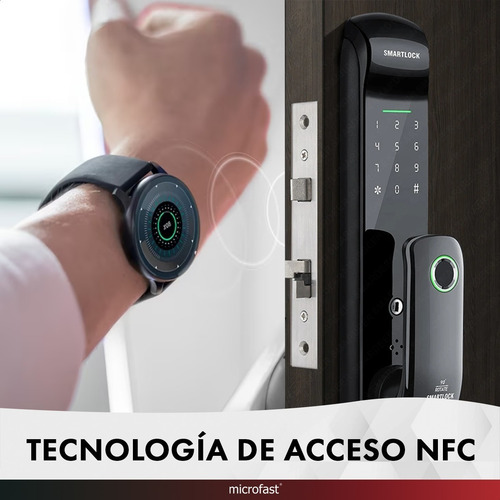 Imagen 8 de 10 de Cerradura Inteligente Smart Wifi Bluetooth Huella Nfc App