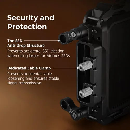Smallrig Jaula De Monitor Para Atomos Ninja V, Riel Nato In.