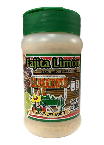 Sazonador Fajita Limón Para Carnes El Pariente 200g (pack 3)