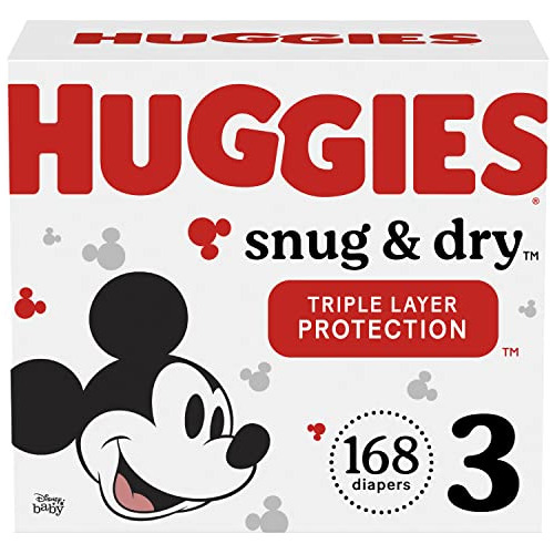Pañales Para Bebés Huggies Snug & Dry, Talla 3 (16-28 Libras