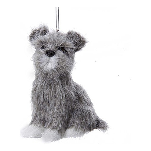 Adorno De Perro Schnauzer De Peluche C4692sc Nuevo