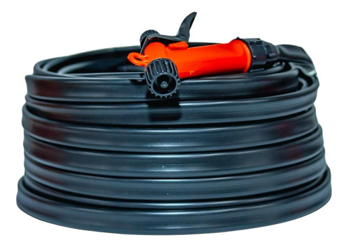 Mangueira De Jardim 50 Metros Super Reforçada Cor Preto