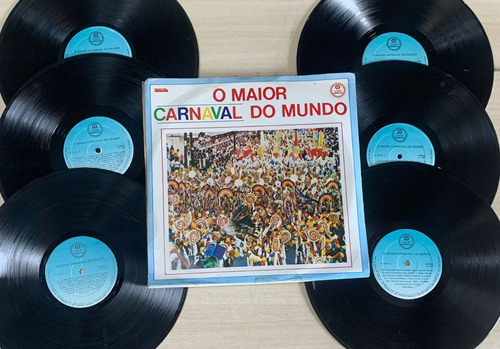 Box 6 Lps - O Maior Carnaval Do Mundo - Lp Vinil
