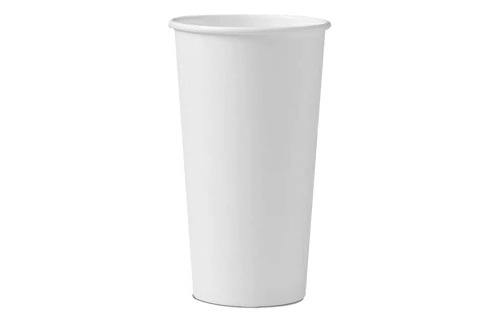 Vaso Papel 20_oz 90mm Bebida Caliente Blanco Caja 12x50 600