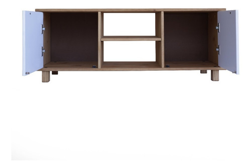 Rack 2 Puertas Para Tv O Audio Madera Maciza Mueble Aparador