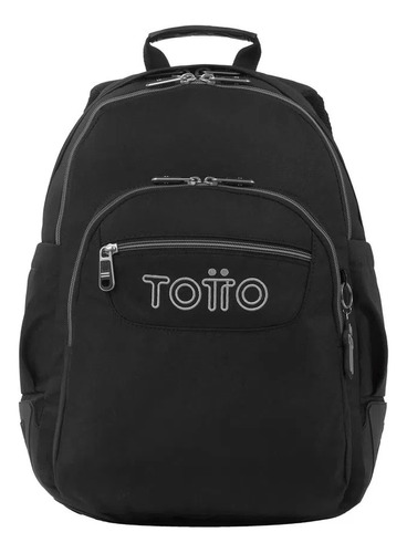 Bolso Morral 44cm Escolar Totto Ecole Rayol Negro N01 