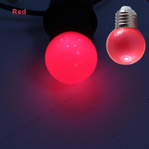 Bombillo Led 1w Pinpon Colores E27 110v Decorativo Eventos