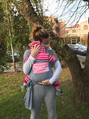 Fular Portabebe Con Bolsillo De Diseño Ergonómico 5 Metros
