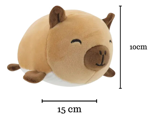 Mini Peluche Animales Kawaii 15cm Smoochy Pals Suaves Regalo Capibara