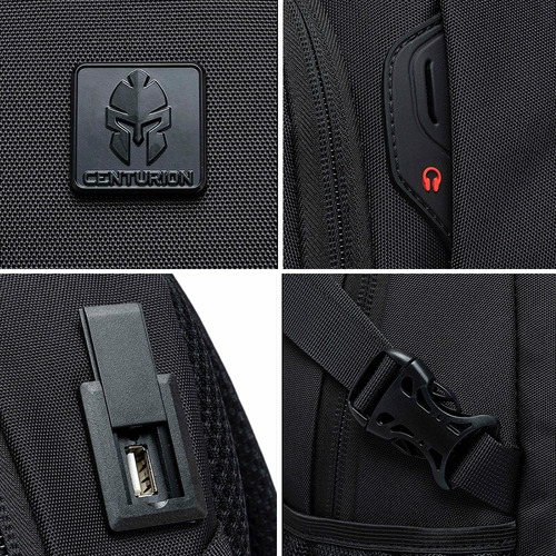Mochila Executiva Notebook Impermeável Reforçada Preta Cor Modelo 2 Desenho Do Tecido Lisa