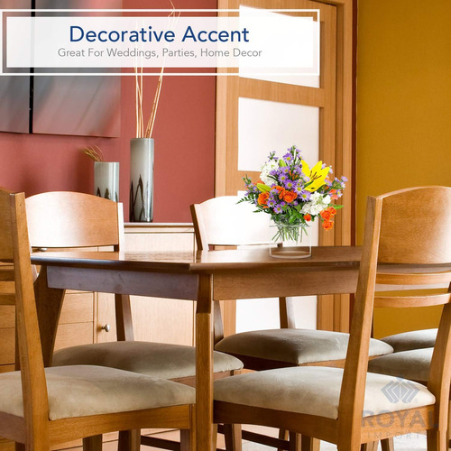 Royal Imports Flower Acrílico Goldia Decorativa Central Para