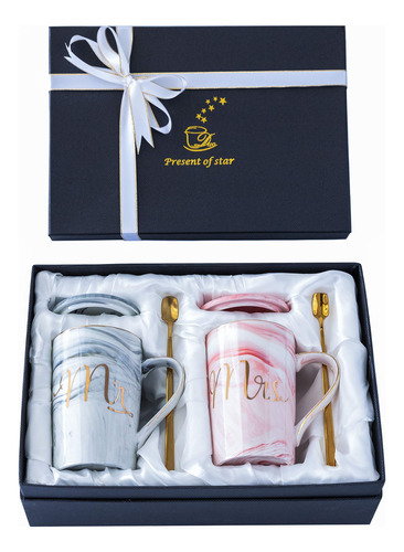 Mr And Mrs Coffee Mugs Regalos De Boda Para Novios Rega...