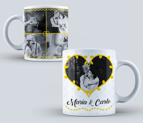 Imagen 10 de 10 de 15 Plantillas Para Sublimar Tazas - Dia Del Amor - Psd