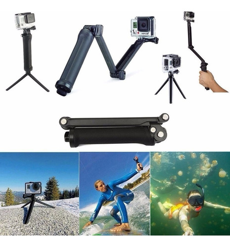 Baston Extension Selfie Stick De 3 Ejes Para Camara Gopro
