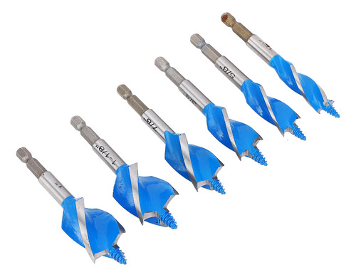 Broca Con Vástago Hexagonal, Juego De 6 Brocas, 1/2 Pulgadas