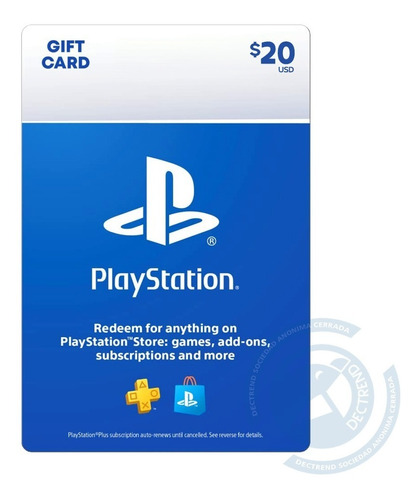 Playstation Store Gift Card $20 | Tarjeta Regalo | Psn Usa