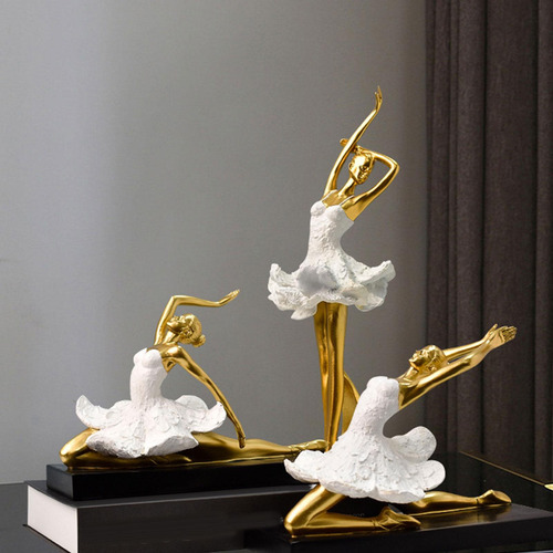 Resina De Adorno De Escritorio De Bailarina Estilo D Aureato