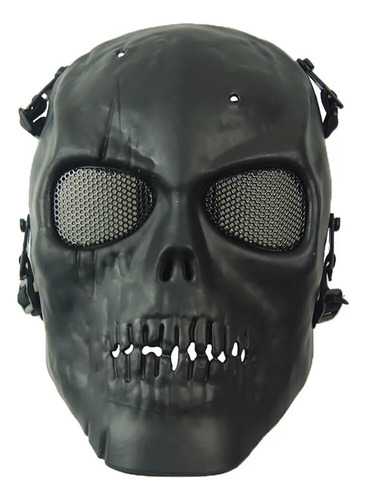 Metal Con Máscara, Calavera Táctica, Airsoft Facial, Complet