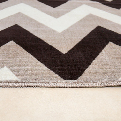 Imagen 6 de 7 de Alfombra Carpeta 150x200 Zig Zag Nordica Escandinava Tierra