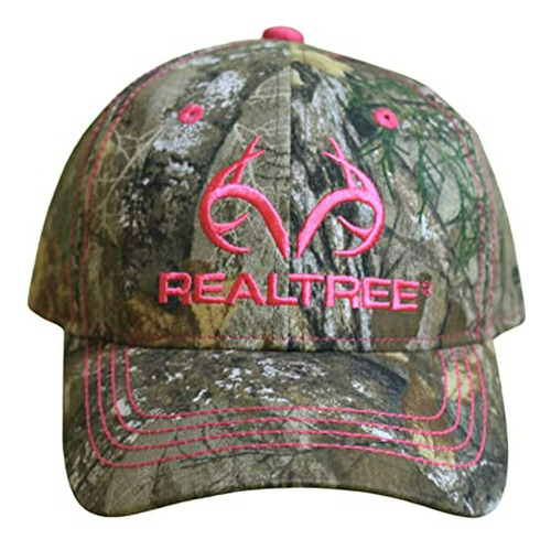 Gorra De Béisbol Hombre - Realtree Pink Logo Camo Cap Hat Vi