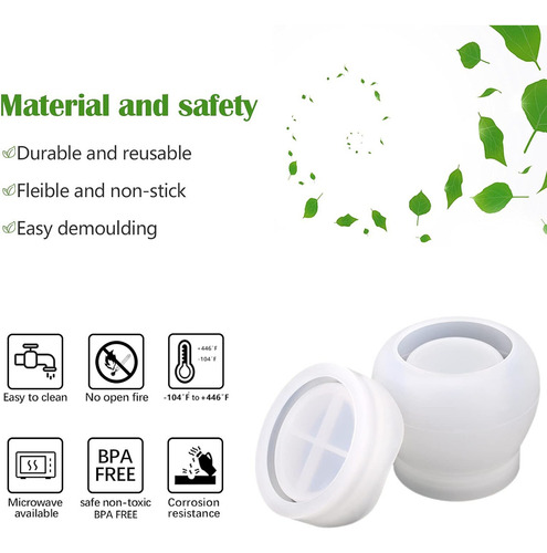 Molde Resina Silicone Para Garrafas Potes De Pudim Com Tampa