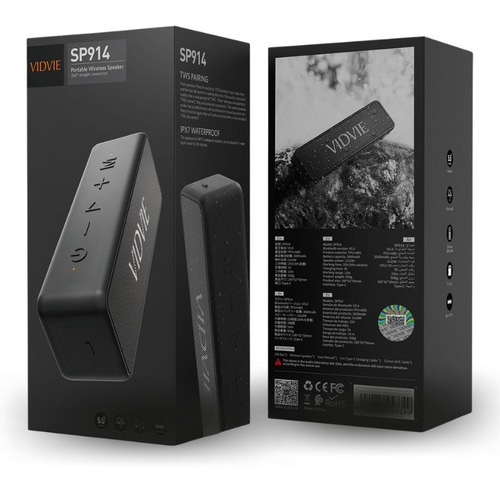 Parlante Portátil Bluetooth Vidvie Sp914 Resistente Al Agua