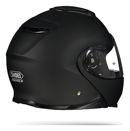 Shoei Neotec 2, negro mate, el mejor casco retráctil, color negro mate, talla 55-56 S