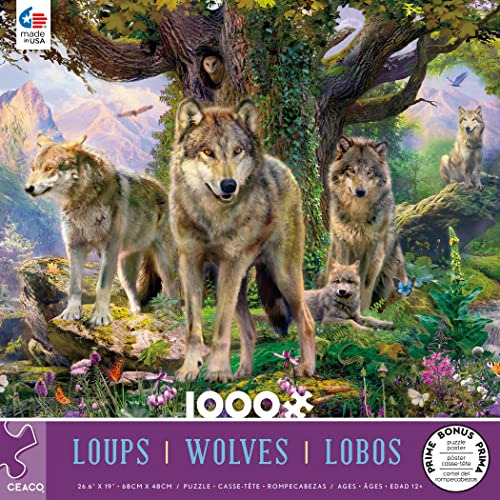 Ceaco - Lobos - Lobos En La Naturaleza - 1000 Pedazo 48kji