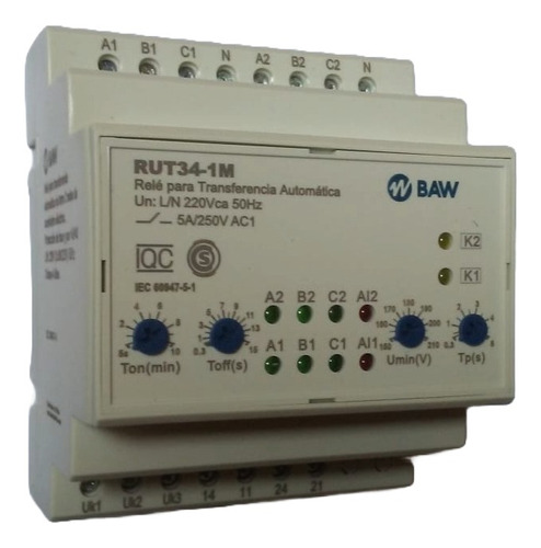 Rut34-1m Relé Para Transferencia Automática Baw