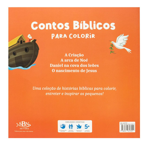 Contos Bíblicos Para Colorir: A Arca De Noé