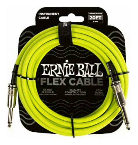 Ernie Ball Flex Instrument Cable Straight/straight 20ft