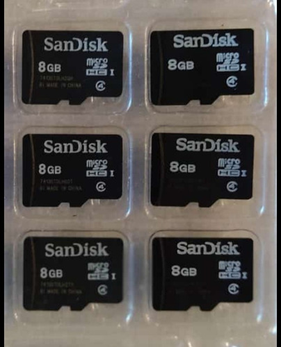 Imagen 3 de 4 de Memorias Micro Sd 8gb Sandisk 100% Originales Mayor Y Detal