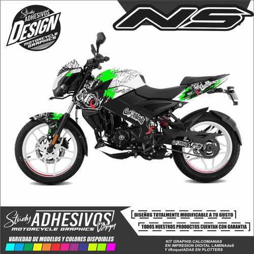 Calcomanias Pulsar Ns 200 Personalizadas Kit De Stickers