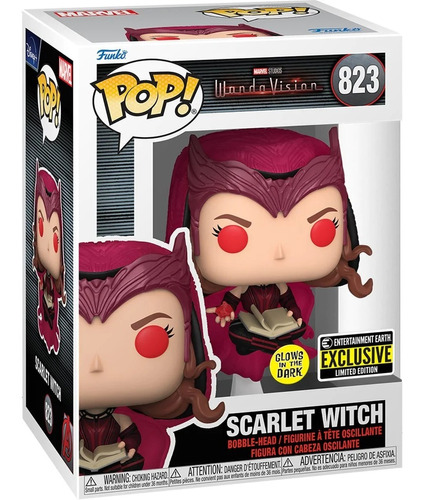 Funko Pop! Scarlet Witch #823 Glows In The Dark Ea Exclusive