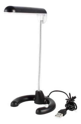 Qtqgoitem Pantalla Negra Metal Flexible Cuello Cisne 10 Led