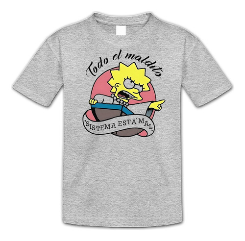 Remera Lisa - Simpsons Series Dibujos Animados Unisex