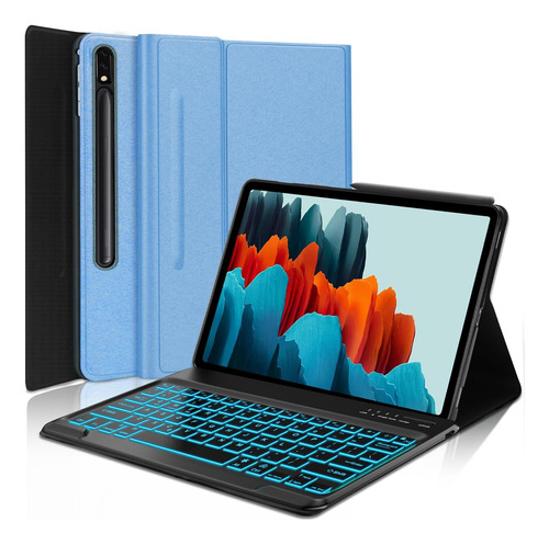 Funda Con Teclado Yehobu / Para Galaxy Tab 12.4  / Blue