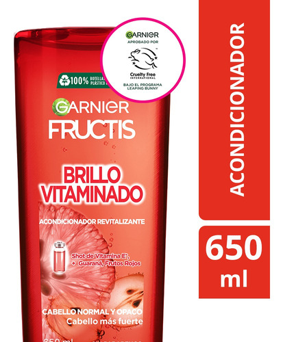 Acondicionador Brillo Vitaminado Fructis Garnier 650ml