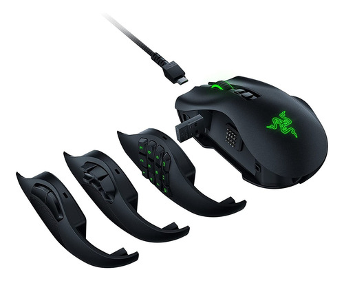 Mouse Razer Naga Pro, Gamer, Inalámbrico, 20k Dpi, Rgb