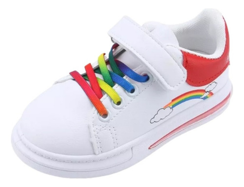 Zapatillas De Arco Iris De Moda Zapatos Casuales Para Niñas