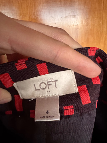 Falda A Cuadros Loft, Talla 4 (Usado)
