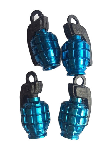 Tapa Gusanillos Tipo Granada 4pzs Color Azules