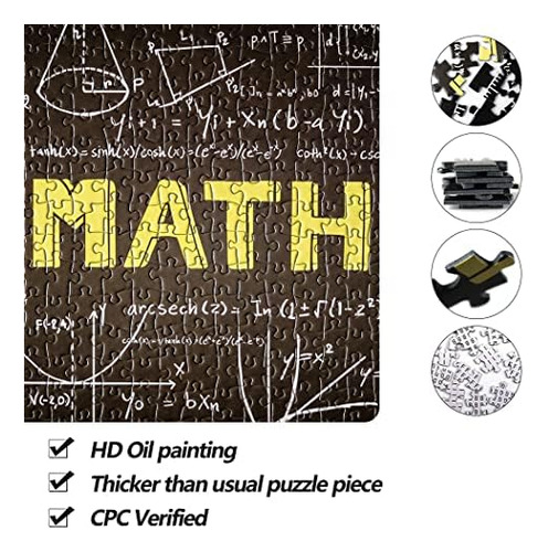 Bgraamiens Puzzle-math-1000 Piezas Rompecabezas De Tablero N