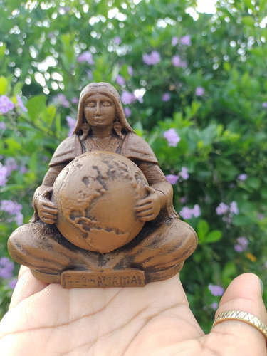 Estatuilla Pachamama Madre Tierra Impresión 3d Marrón