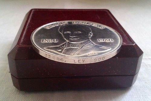 Imagen 5 de 5 de Moneda Plata Conmemorativa 1830 Bolivar 1980 Coleccion Bs100