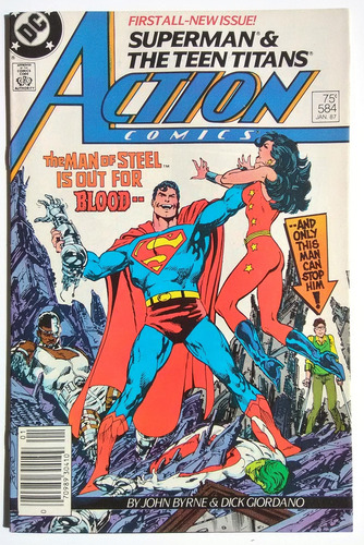 Action Comics 584 Superman Dc 1987 Teen Titans Byrne Am02